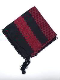 Image 1 of Deep Red Keffiyeh (Made in Jordan) 