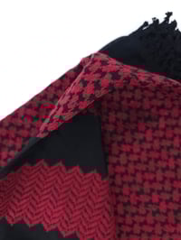 Image 3 of Deep Red Keffiyeh (Made in Jordan) 