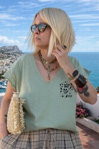 Image 2 of CAMI OVER SKULL BASIC VERDE CLARO