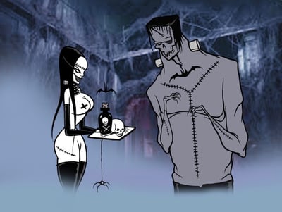 Image of NEW! Time for your Medicine Frankee - signed print 