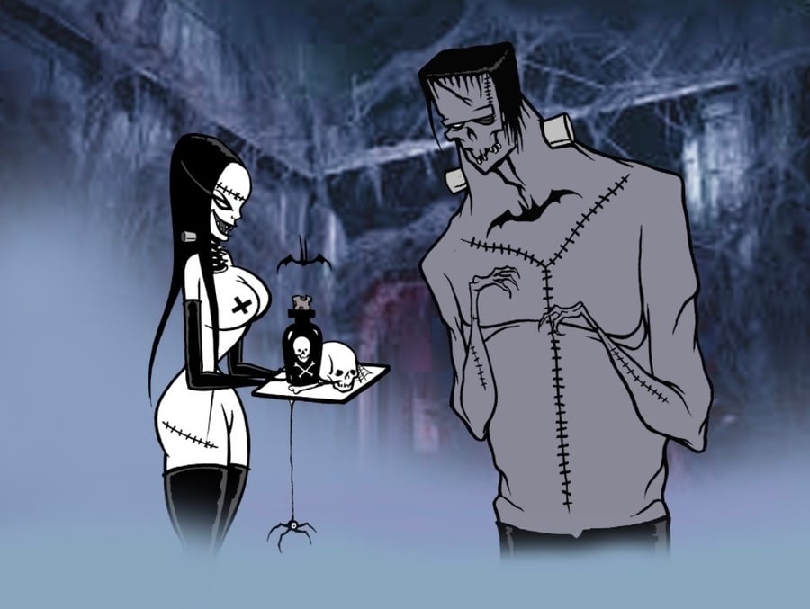 Image of NEW! Time for your Medicine Frankee - signed print 