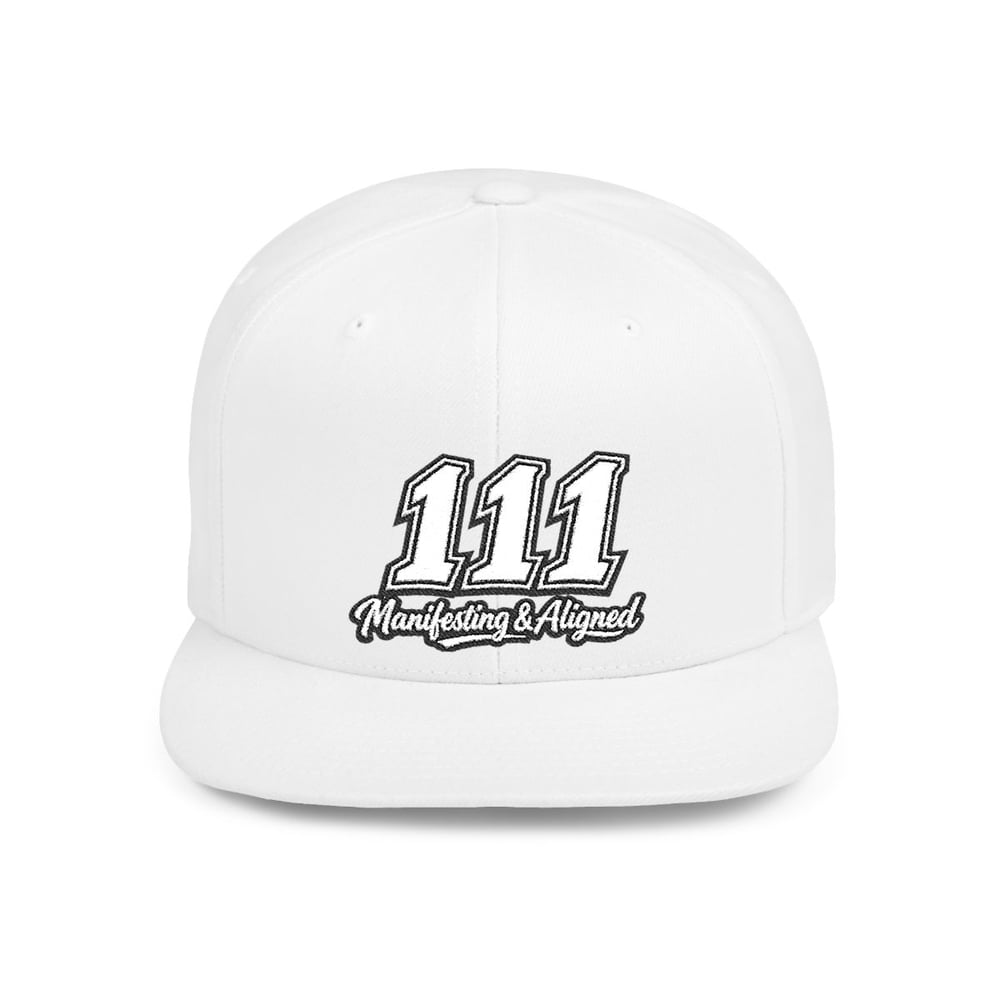 Image of 111 angel number Flat Bill SnapBack