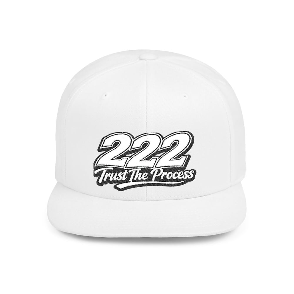 Image of Snapback Hat — "222 Trust The Process" Flat Bill Cap