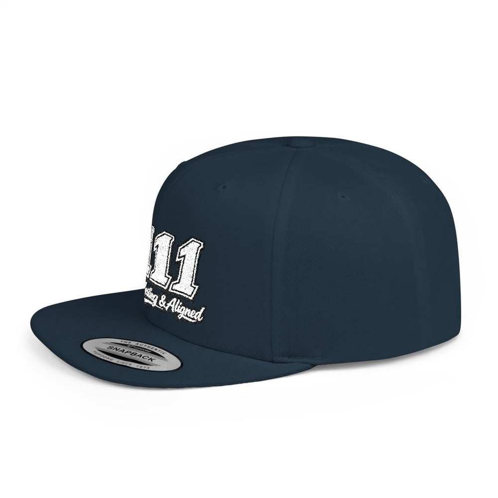 Image of 111 angel number Flat Bill SnapBack