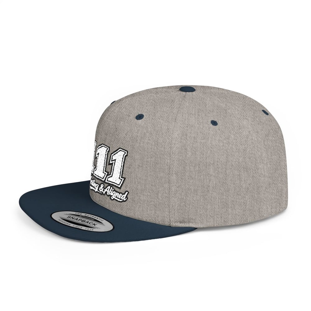 Image of 111 angel number Flat Bill SnapBack