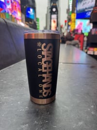 Image 3 of 20 oz. Gold Tumbler - Stagehands Design