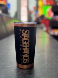 Image 1 of 20 oz. Gold Tumbler - Stagehands Design