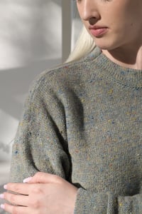 Image 4 of scottish merino wool tweed sweater