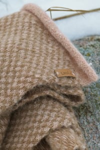 Image 5 of brushed alpaca and silk throw