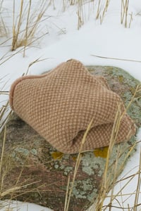 Image 4 of brushed alpaca and silk throw