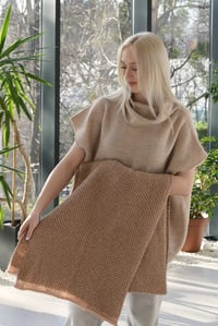 Image 2 of brushed alpaca and silk throw