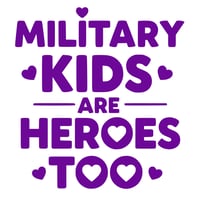 Image 9 of Purple Military Kid Month Tote Bags – Drawstring & Canvas