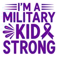 Image 12 of Purple Military Kid Month Tote Bags – Drawstring & Canvas