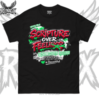 Image 1 of Scripture Over Feeling T Shirt v2