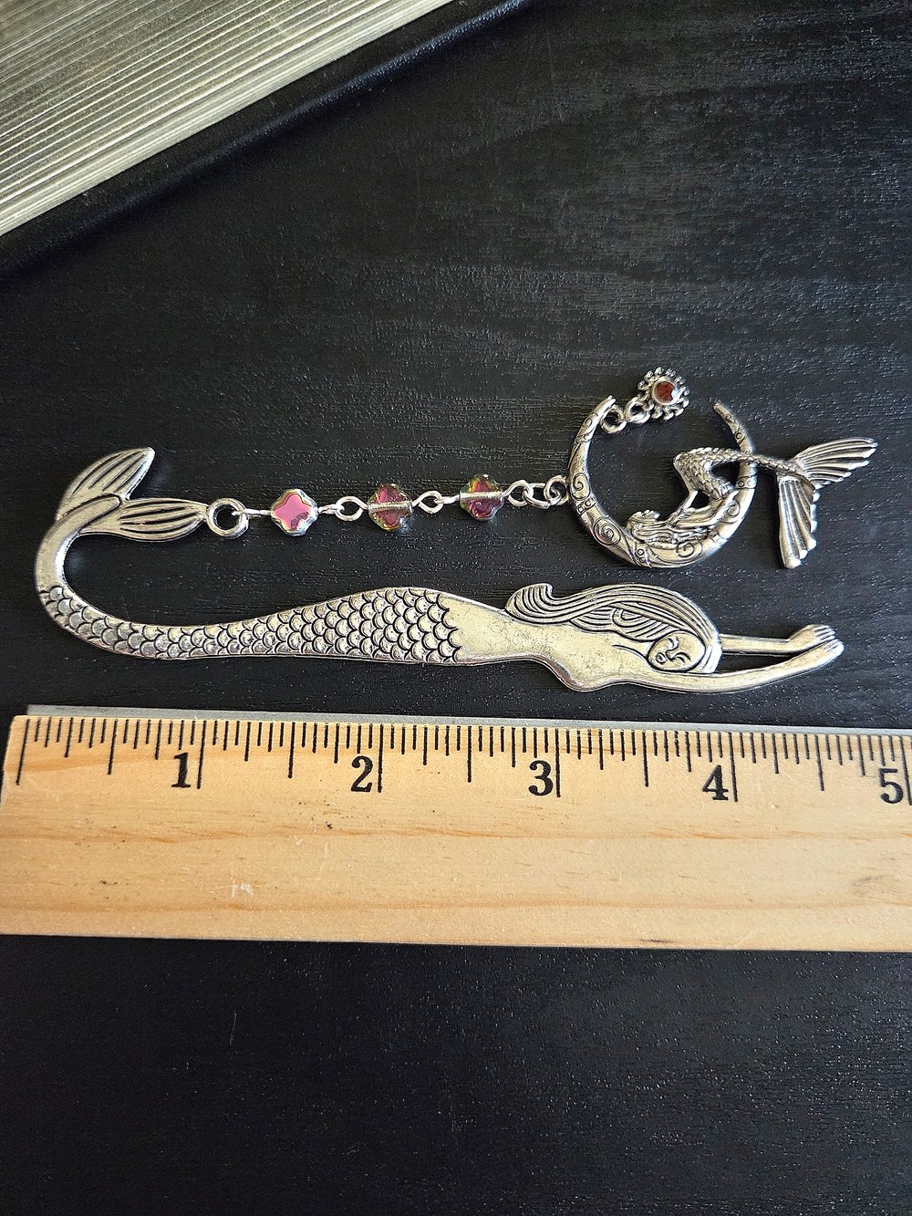 Image of Mermaid and Moon Metal Bookmark