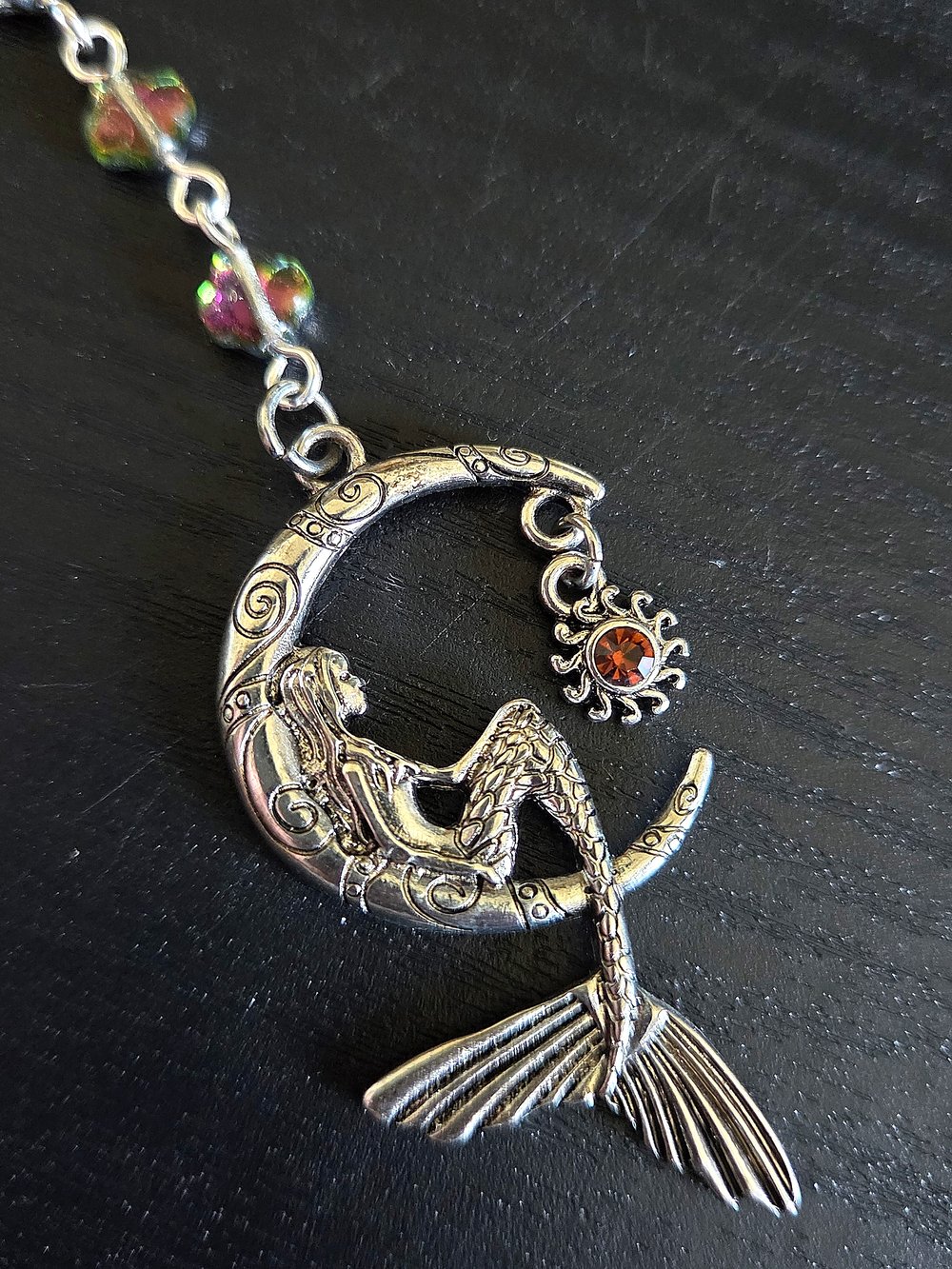 Image of Mermaid and Moon Metal Bookmark