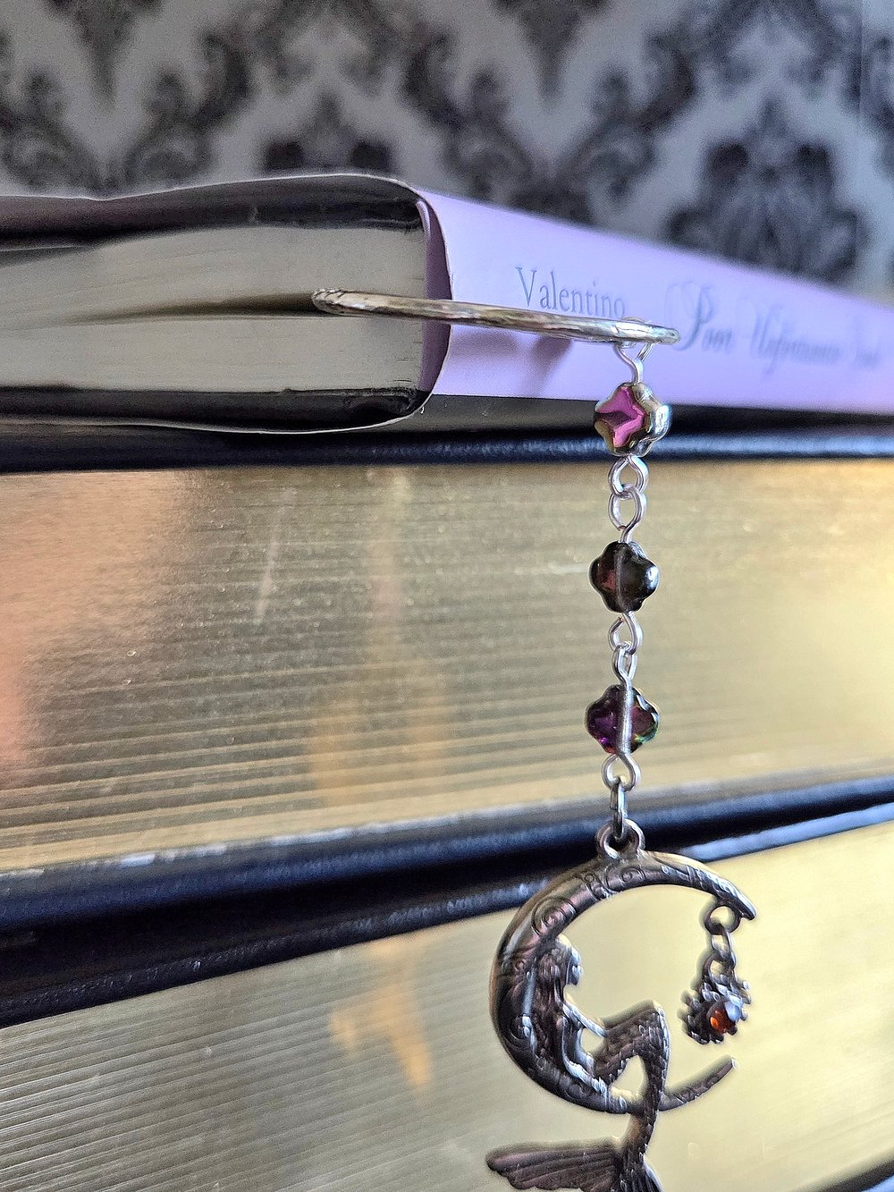 Image of Mermaid and Moon Metal Bookmark