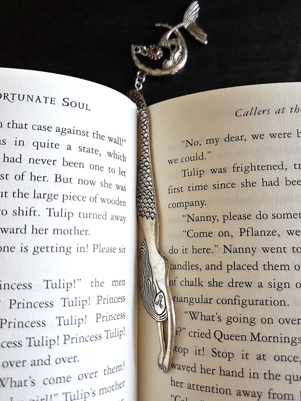 Image of Mermaid and Moon Metal Bookmark