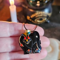 Image 5 of Vintage Black Onyx Elephant Necklace – Road Opening, Aura Clearing, Wisdom and Strength Amulet