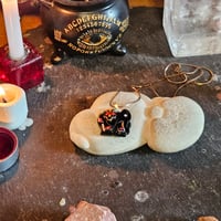 Image 2 of Vintage Black Onyx Elephant Necklace – Road Opening, Aura Clearing, Wisdom and Strength Amulet