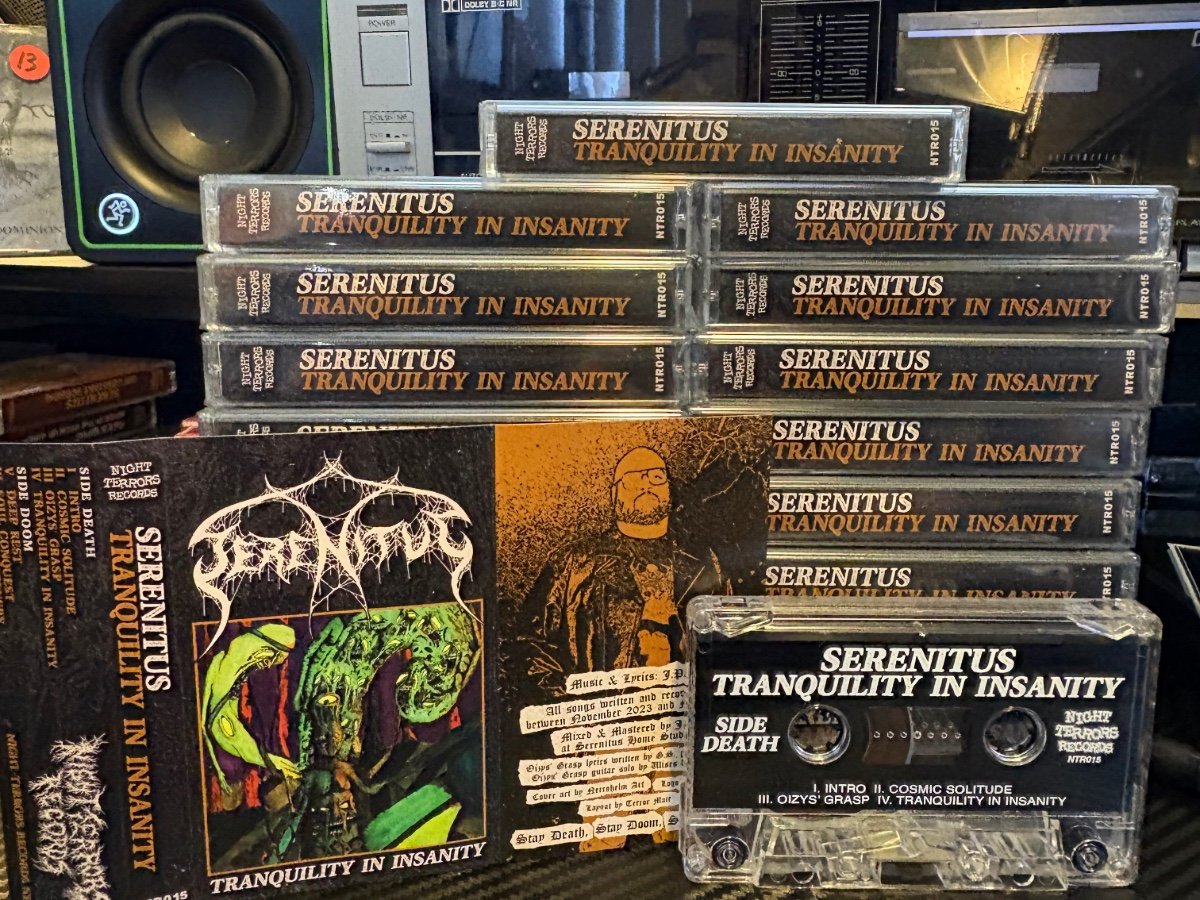 Demonic Insanity CPC トランスアルバム　サイケトランス SERENITUS - Tranquility in Insanity cassette | Gurgling Gore
