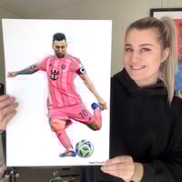 Original drawing of Lionel Messi