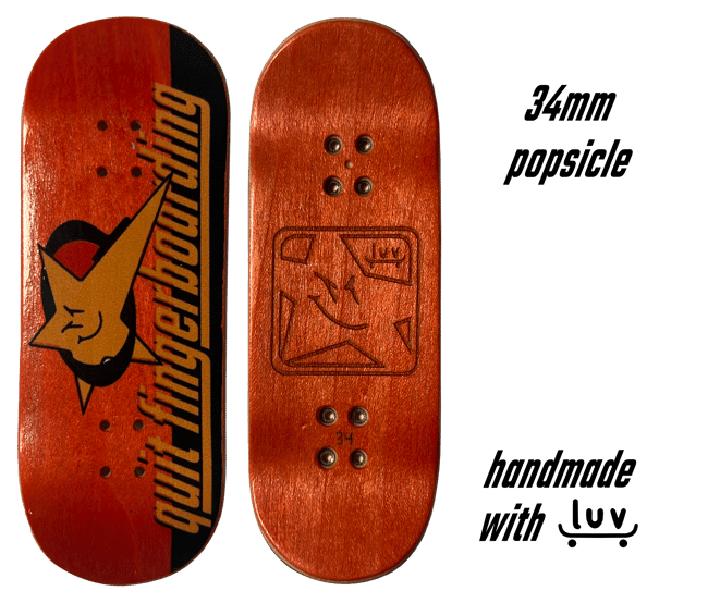 Fingerboard 34mm Popsicle Logo