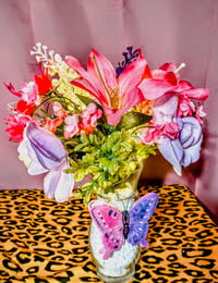 Spring floral arrangement(pink,purple)