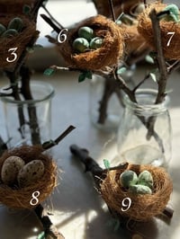 Image 3 of Spun Cotton Eggs in Nests (9 options) 