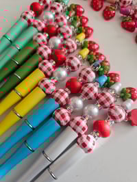 Image 4 of Strawberry Patch Beaded Pens 
