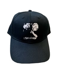 white on black start smoking hat