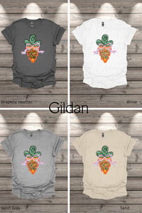 Image 2 of Happy Easter Carrot Adult Short Sleeve