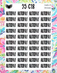 Image 19 of Auto Pay Sticker Font C-C24