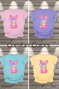 Image 1 of Girl Easter Bunny Youth Short Sleeve
