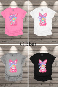 Image 2 of Girl Easter Bunny Youth Short Sleeve