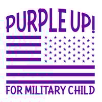 Image 3 of Purple Up Military Child Shirt