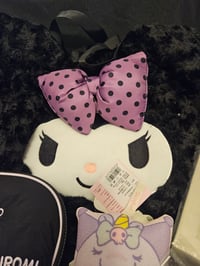 Image 1 of Kuromi Plushy  Polka Dot Shoulder Bag Bundle 