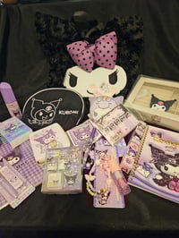 Image 2 of Kuromi Plushy  Polka Dot Shoulder Bag Bundle 