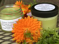 Image 3 of Calendula Chickweed Herbal Salve made with Organic Ingredients, 2 oz Glass Jar