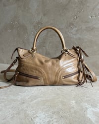 Image 5 of CARAMEL LEATHER SHOULDER BAG