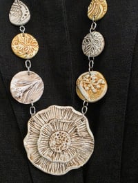 Image 4 of Long Floral Statement Necklace (PCJ002)