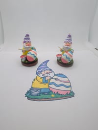 Image 2 of Eggbert the eggtra-ordinary gnome artist - Limited Edition Ornament or Figurine