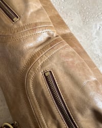 Image 8 of CARAMEL LEATHER SHOULDER BAG