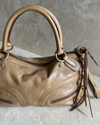 Image 6 of CARAMEL LEATHER SHOULDER BAG