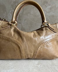 Image 10 of CARAMEL LEATHER SHOULDER BAG