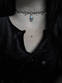Image 1 of Moonstone chainmail necklace 