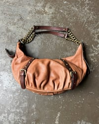 Image 4 of BURNT ORANGE LEATHER CHAIN BAG