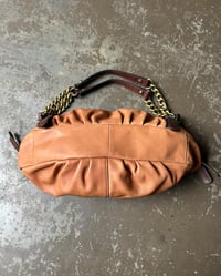 Image 9 of BURNT ORANGE LEATHER CHAIN BAG