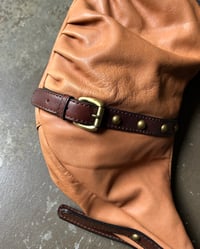 Image 10 of BURNT ORANGE LEATHER CHAIN BAG