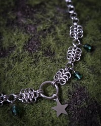 Image 3 of Green tourmaline with star